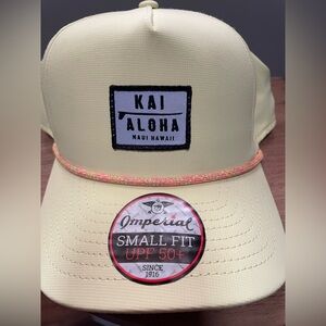 Maui Hawaii Yellow Cap with Pink Trim